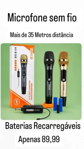 Microfone sem fio novos longa distância