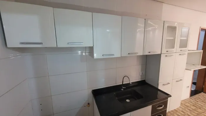 Conjunto de armário de cozinha em aço inox
