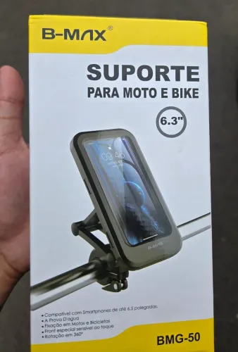 Suporte antifurto para moto e bicicleta 