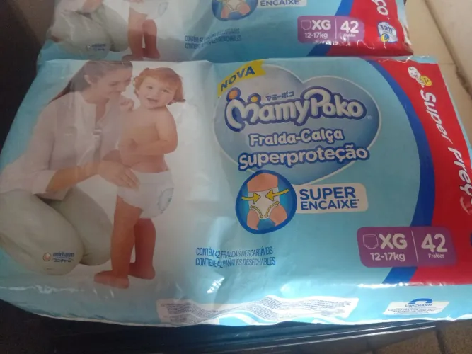 Fralda descartável mamypoko XG