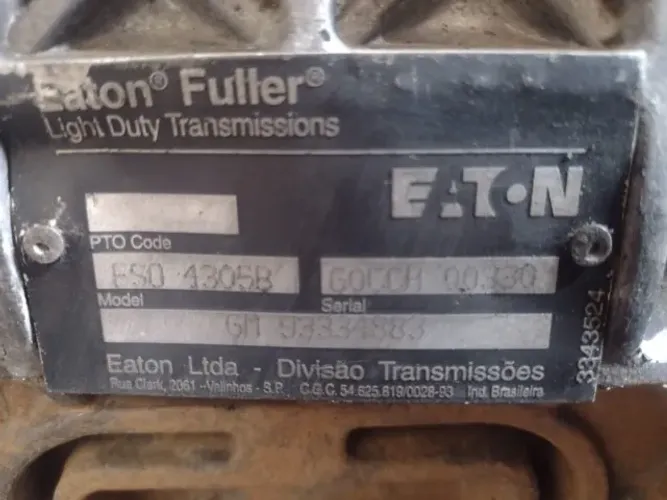 Câmbio Eaton FSO-4305B 5 marchas com overdrive - D10, D20 e Silverado