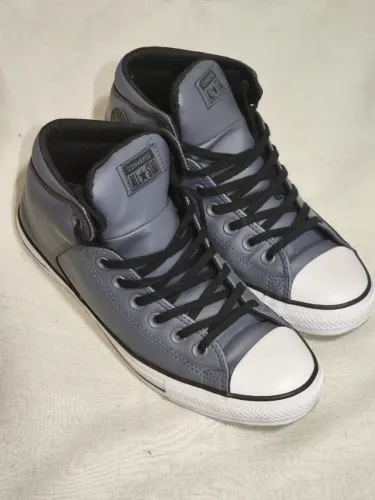 Tenis Cano Médio Converse All Star Azul (40)