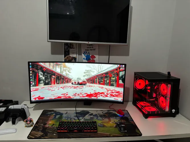Pc gamer loja wyll informática - Ryzen 7 5700x + 64 GB RAM + rx 9060 XT 16gb + monitor 34