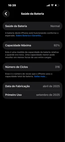 16 pro zerado!