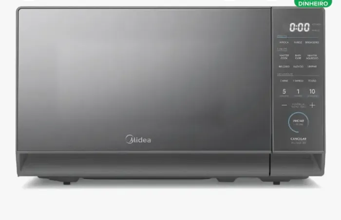 Micro-ondas 201 Prata Porta Espelhada Mastercook Midea