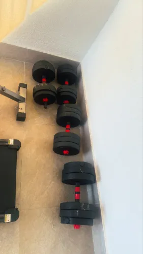 Halteres Ajustáveis que se Transformam em Barra - 60 a 80 kg
