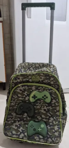 Mochila escolar verde