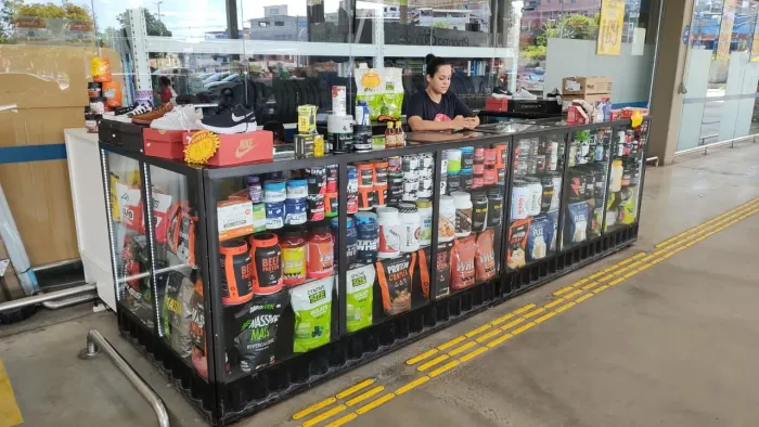 Quiosque para Shopping Centros comerciais ou academia.