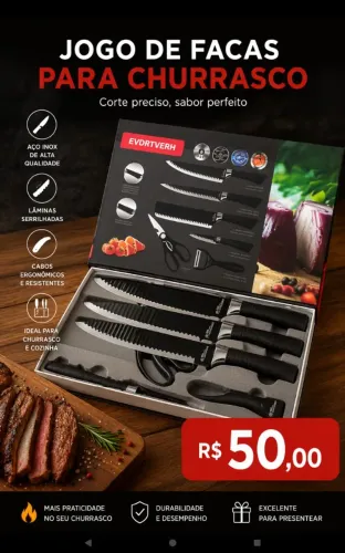 Facas para churrasco