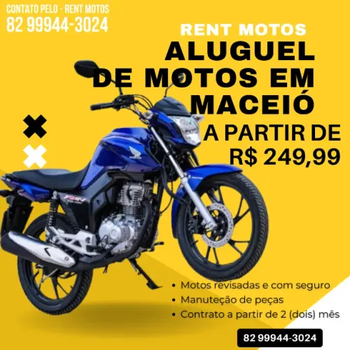 Moto disponível - Aluguel de moto