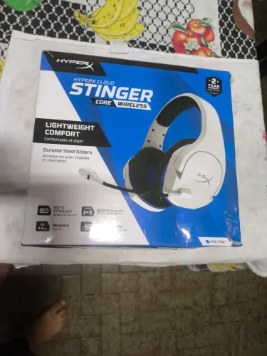 Headset sem fio Gamer HyperX Cloud Stinger Core para PS5 PS4 e PC