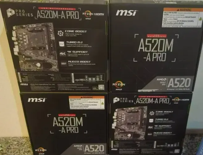placa mae msi a520m a pro amd am4 matx ddr4 nova com nota e garantia