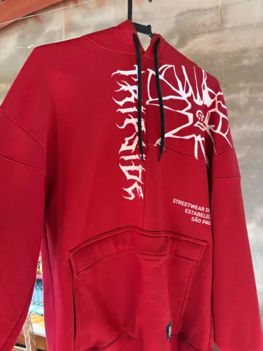 Moletom Trip Side "Broken" Vermelho