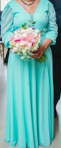 VESTIDO LONGO DE FESTA - USADO SOMENTE 1X
