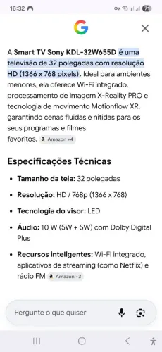 TV Sony Bravia 32"