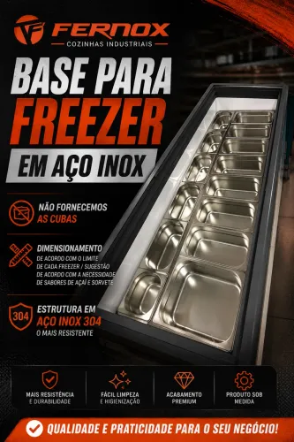 BASE para freezer (Não Inclui Cubas)