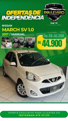 Nissan March SV 1.0 12V Flex 5P 2017