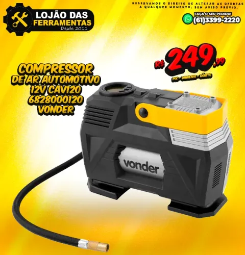 Compressor de Ar Automotivo 12v CAV120 6828000120 Vonder