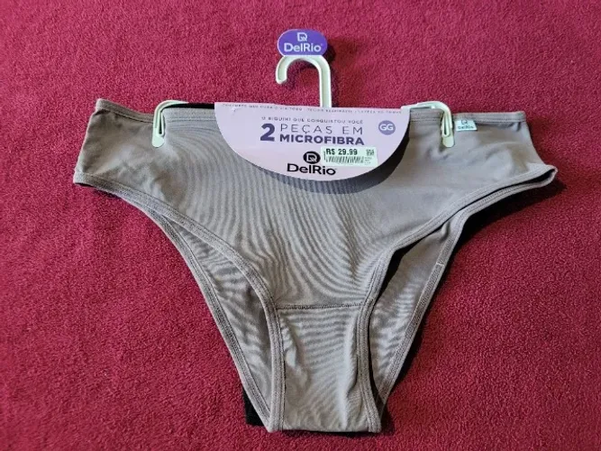Kit Combo de Calcinhas da Del Rio em Microfibra Tamanho: GG 