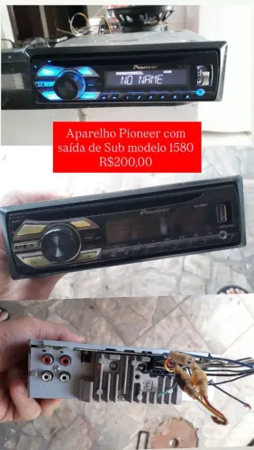 Toca cd da Pioneer com saída de Sub