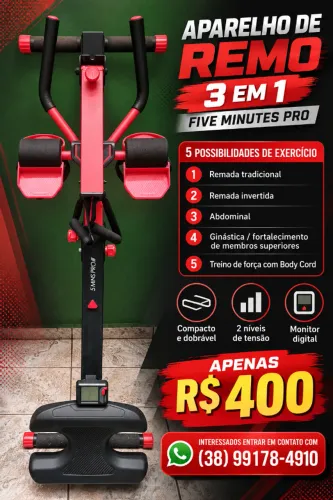 Aparelho de Remo 5 Minutes Pro
