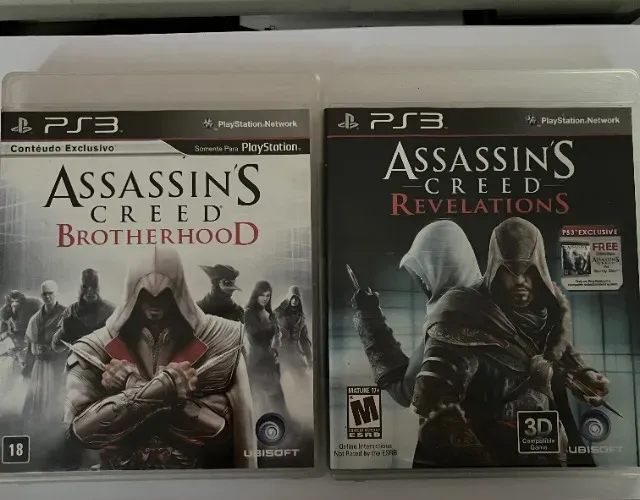 Assassins creed Blotherhood e Revelations PS3 e Fifa 09