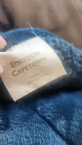 Edredom coberdrom marca Niazitex , azul, casal