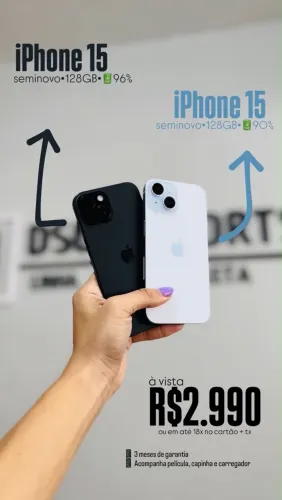 iPhone 15 seminovo!