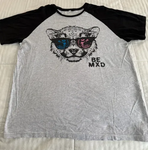 Camiseta Masculina Estampa Onça Tam. GG | Casual | R$14