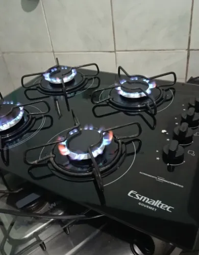 Fogão cooktop esmaltec 4 bocas