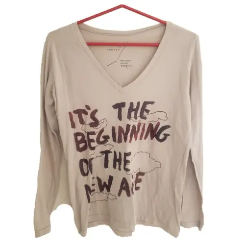 Camiseta Redley Feminina Original Manga Longa Bege Tamanho P