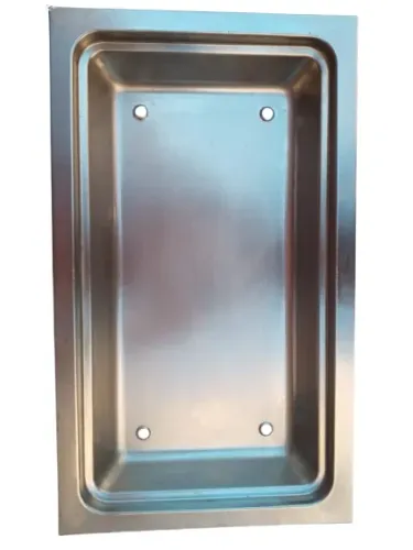 Bandeja Inox para Churrasqueira / Área Gourmet - 51x30 cm