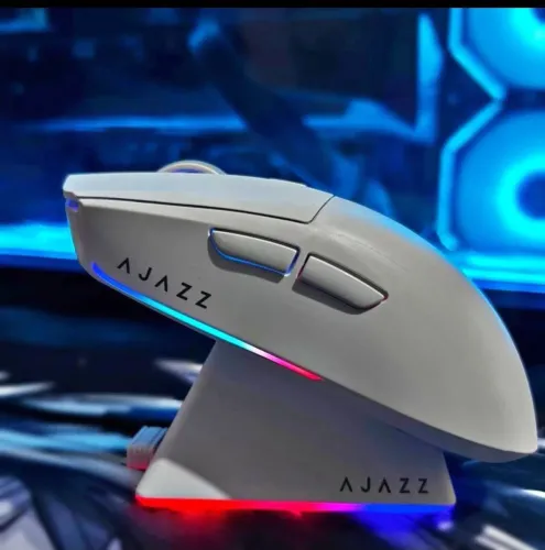 Mouse Gamer Ajazz AJ139 V2 + Dock de Carregamento | Sem Fio, Leve e Premium
