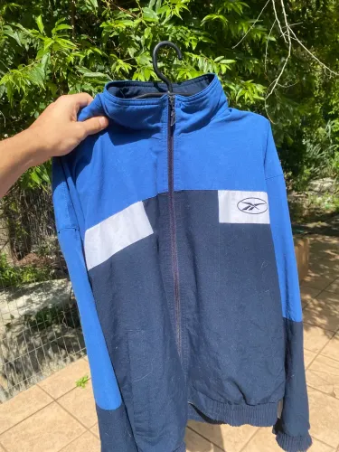 Jaqueta Reebok College Vintage - Azul Royal (Relíquia Original)