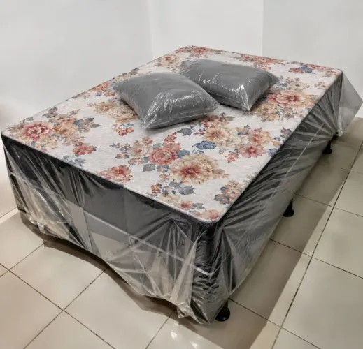 Camas Box Casal e Solteiro Confortáveis Novas Com 2 Travesseiros Grátis e Frete Grátis