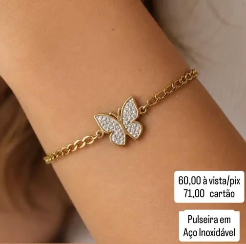 Pulseira Feminina em Aço