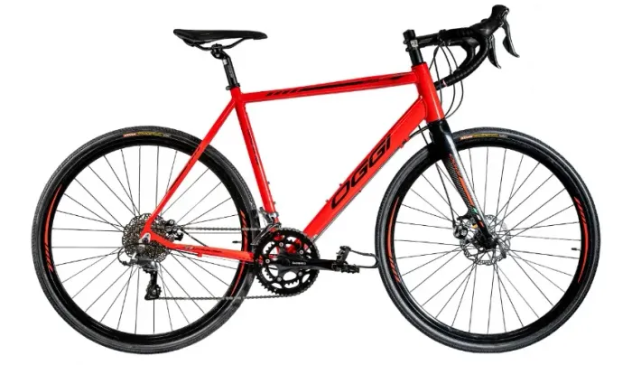 Bicicleta Oggi Velloce Disc 52cm Vermelha 2022