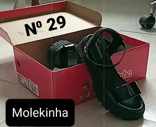Sandália Infantil papete preta