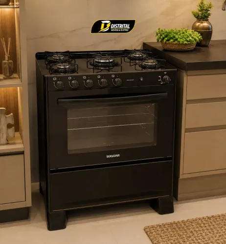 Fogão Cook Glass 5 Bocas Novo <br>