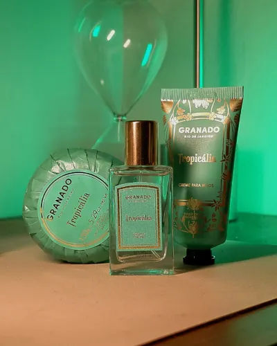 Trio Perfumado Tropicália | Perfume Miniatura, Creme de Mãos e Sabonete em Barra | Granado