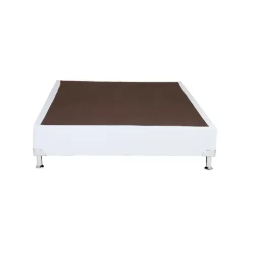Cama Base Box Casal Branco Neve