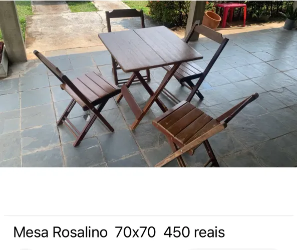 Mesa madeira Rosalina 