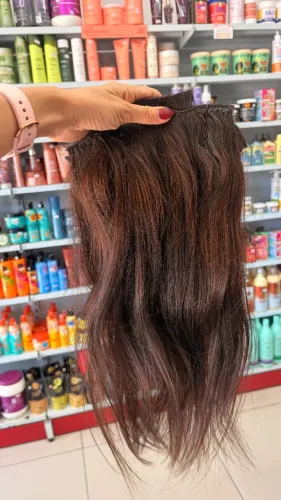 100g de cabelo em 4 telas
