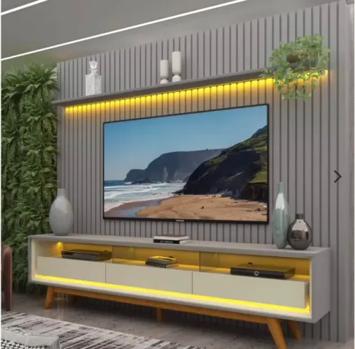 Conjunto Sala Nobre Requinte Max para TV Gigante