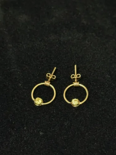 Par de Brincos ouro 18k 750 