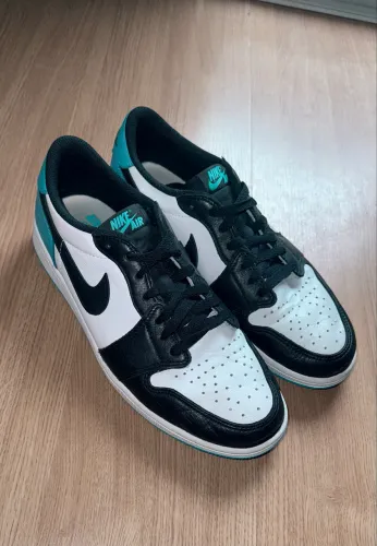 Tênis Nike Air Jordan 1 Retro Low OG UNC Dark Powder Blue