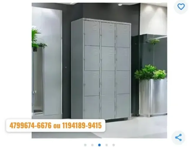 roupeiro em aço para funcionário 12 portas