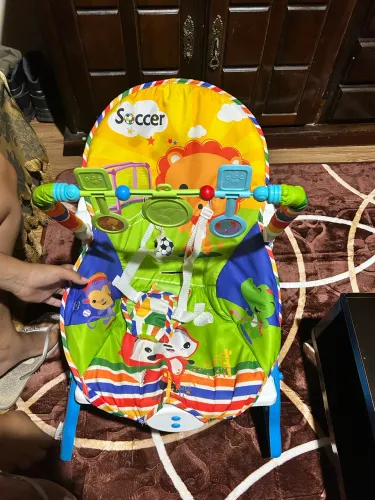 Cadeira Cadeirinha Descanso Vibra Musical Cores Cor Amigo Leão
