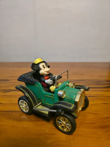MINIATURA CALHAMBEQUE EM LATA DO MICKEY MOUSE - MASUDAYA - JAPÃO (LICENCIADO WALT DISNEY)