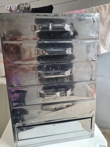 Gaveteiro inox 6 gavetas